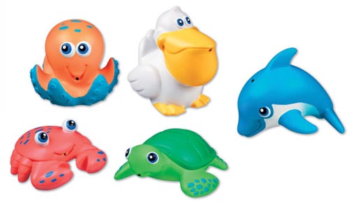 jouets de bain en caoutchouc